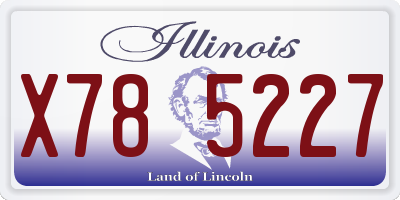 IL license plate X785227