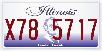 IL license plate X785717