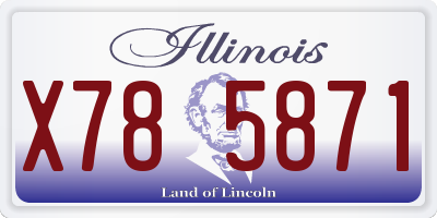 IL license plate X785871