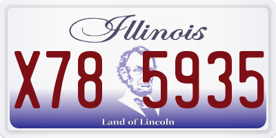 IL license plate X785935