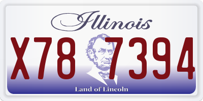IL license plate X787394