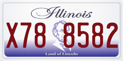 IL license plate X788582