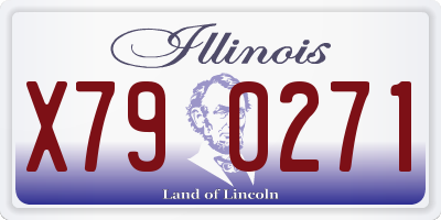 IL license plate X790271
