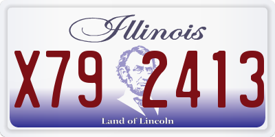 IL license plate X792413