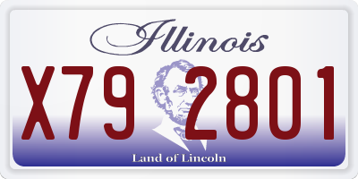 IL license plate X792801