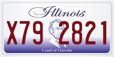 IL license plate X792821