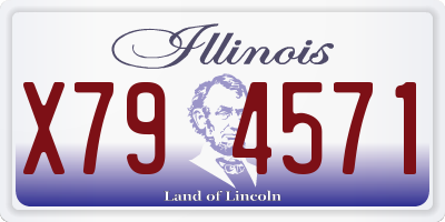 IL license plate X794571
