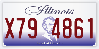 IL license plate X794861