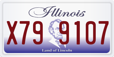 IL license plate X799107