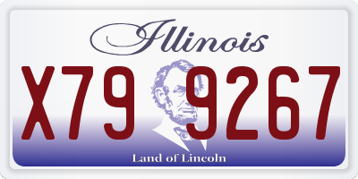 IL license plate X799267