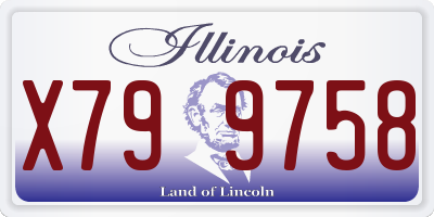 IL license plate X799758