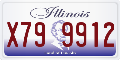 IL license plate X799912