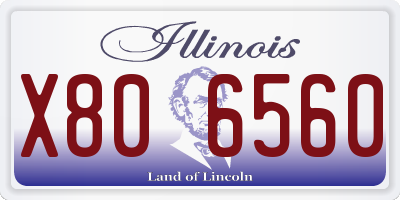 IL license plate X806560