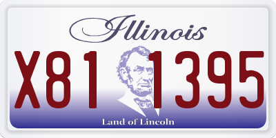 IL license plate X811395