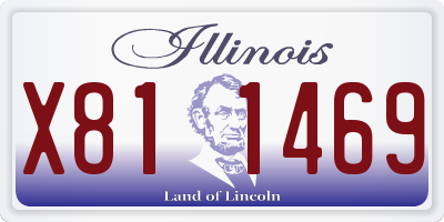 IL license plate X811469
