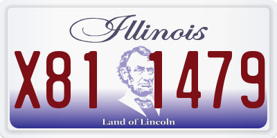 IL license plate X811479