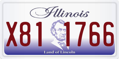 IL license plate X811766