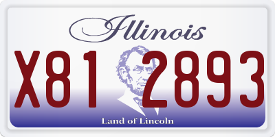 IL license plate X812893