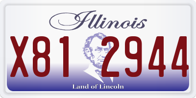 IL license plate X812944