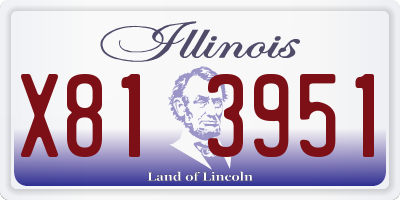 IL license plate X813951