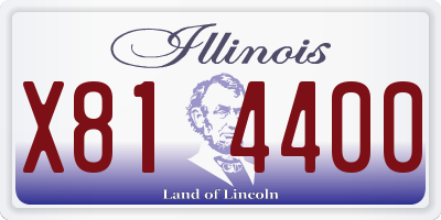 IL license plate X814400