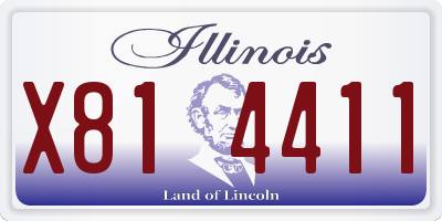 IL license plate X814411