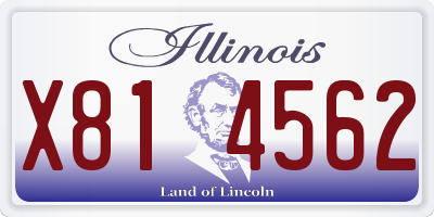 IL license plate X814562