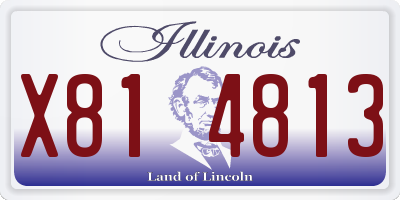 IL license plate X814813