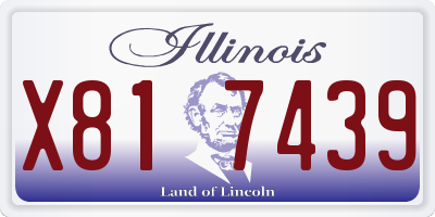 IL license plate X817439