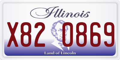IL license plate X820869