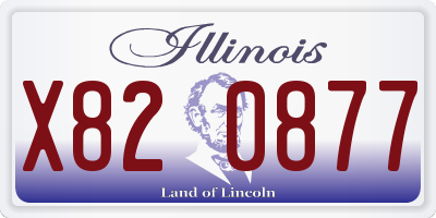 IL license plate X820877