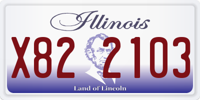 IL license plate X822103