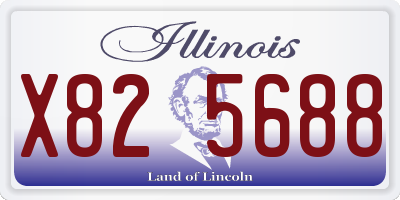 IL license plate X825688