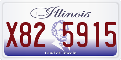 IL license plate X825915