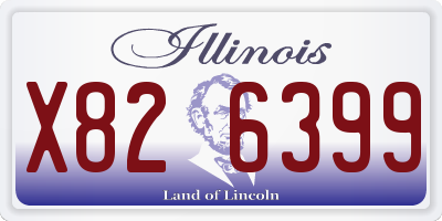 IL license plate X826399