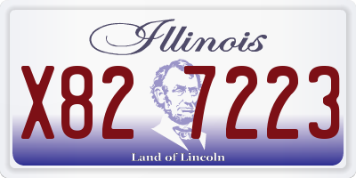 IL license plate X827223