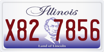 IL license plate X827856