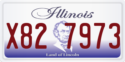 IL license plate X827973