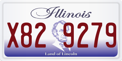 IL license plate X829279