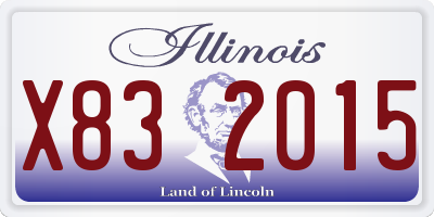 IL license plate X832015