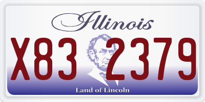 IL license plate X832379
