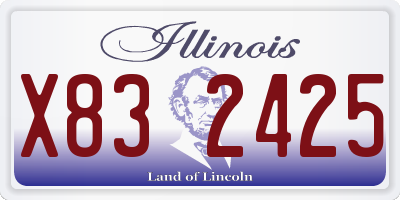 IL license plate X832425