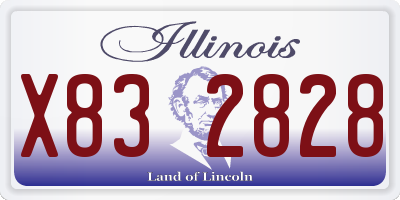 IL license plate X832828