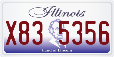 IL license plate X835356