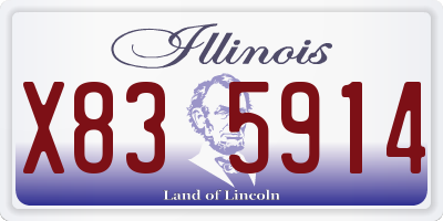 IL license plate X835914