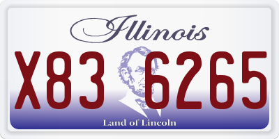 IL license plate X836265