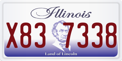 IL license plate X837338
