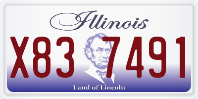 IL license plate X837491