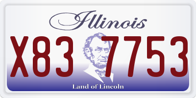 IL license plate X837753