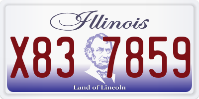 IL license plate X837859